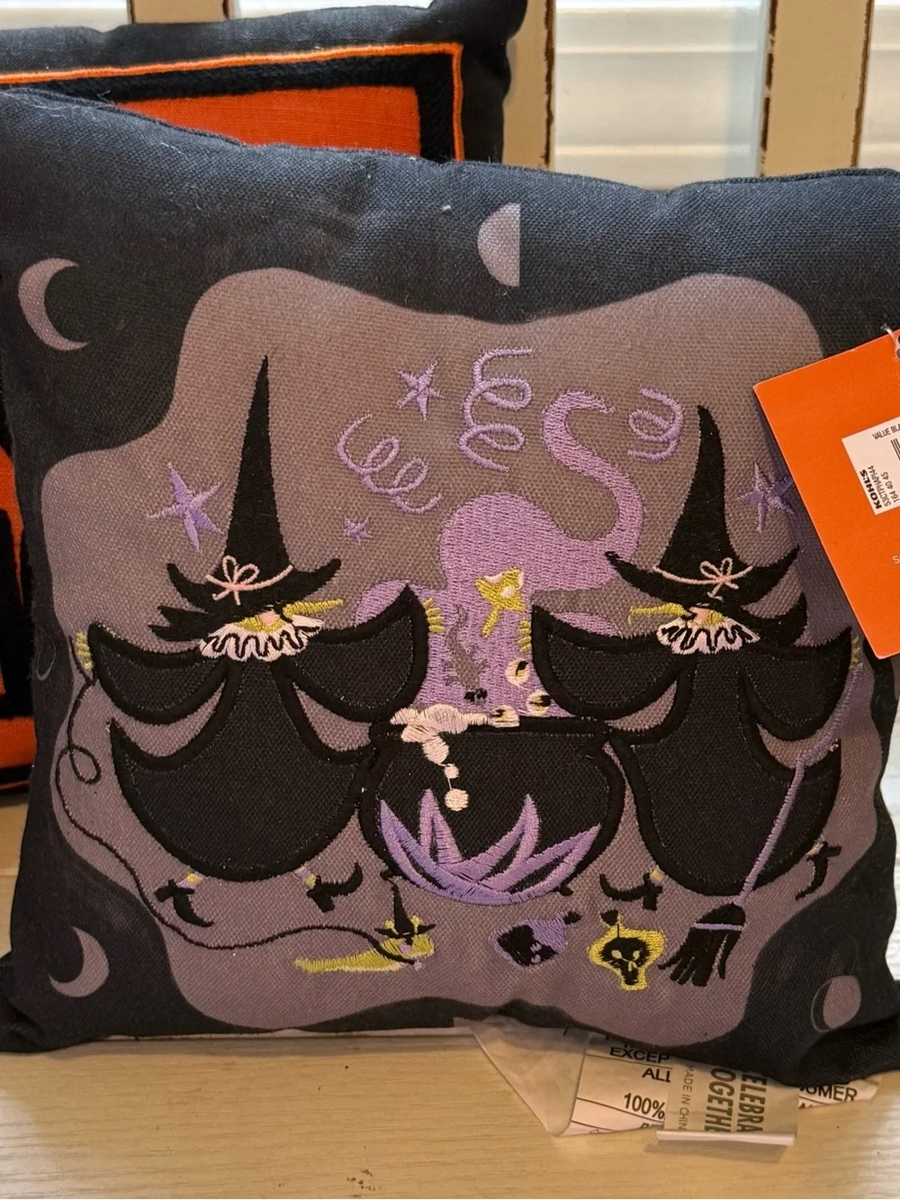 4 Celebrate Together Halloween 10” x 10”Throw Pillows new trick or treat